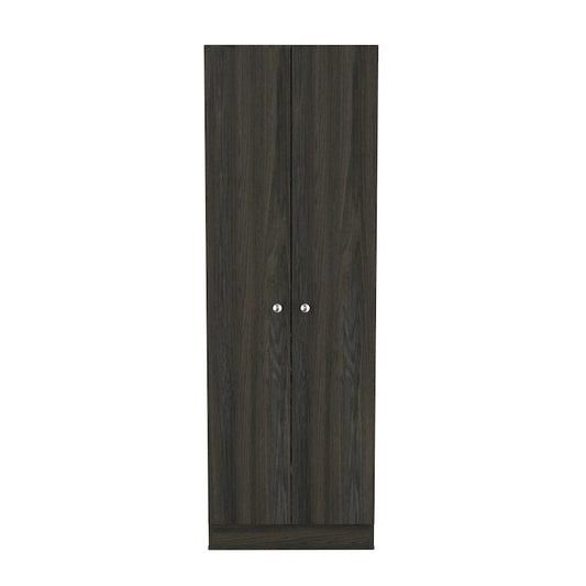 HomeRoots 71 Dark Brown Wood Pantry Or Storage Closet - 23.6' X '70.8' X '11.8