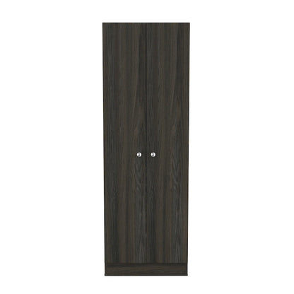HomeRoots 71 Dark Brown Wood Pantry Or Storage Closet - 23.6' X '70.8' X '11.8