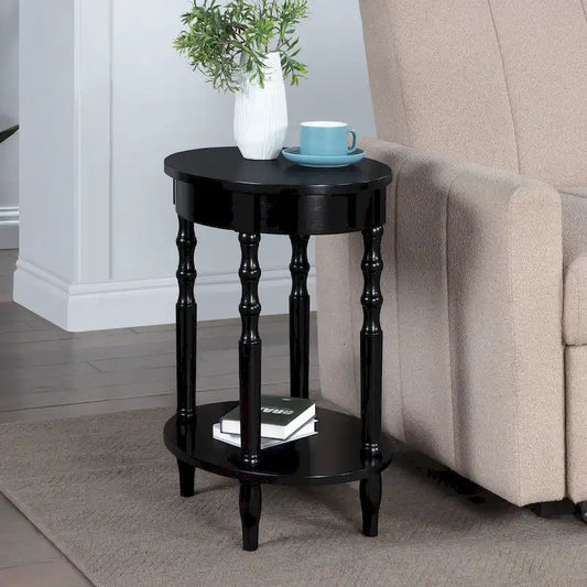 Convenience Concepts Classic Accents Brandi Oval End Table with Shelf