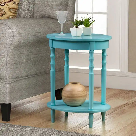 Convenience Concepts Classic Accents Brandi Oval End Table with Shelf