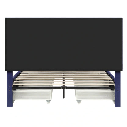 Furniture of America Naxime Modern 4-Drawer Fabric Platform Bed