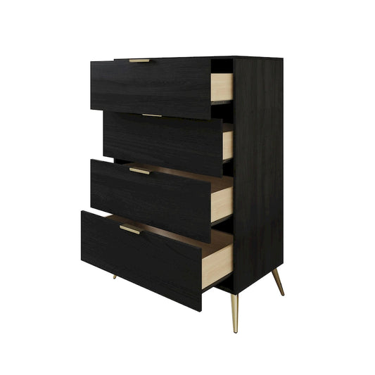 CraftPorch Contemporary 4-Drawers Wooden Chest