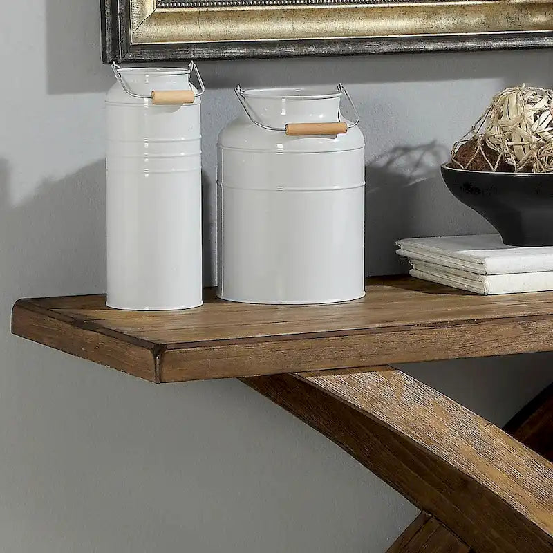 Vown Rustic Oak 48-inch Solid Wood 1-Shelf Sofa Table by Furniture of America