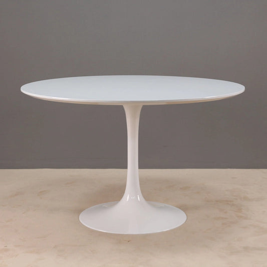 Kelty White Round Pedestal Dining Table