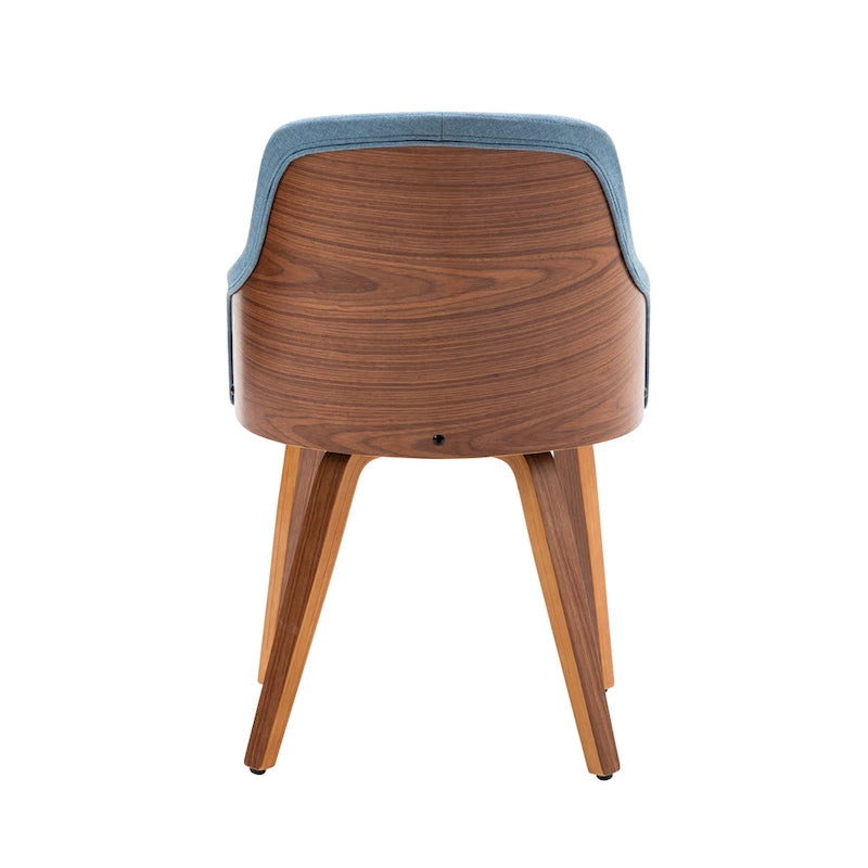 Porthos Home Hye Dining Chairs Set of 2, Fabric Upholstery, Bentwood Legs