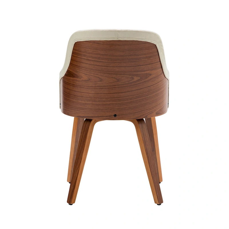 Porthos Home Hye Dining Chairs Set of 2, Fabric Upholstery, Bentwood Legs