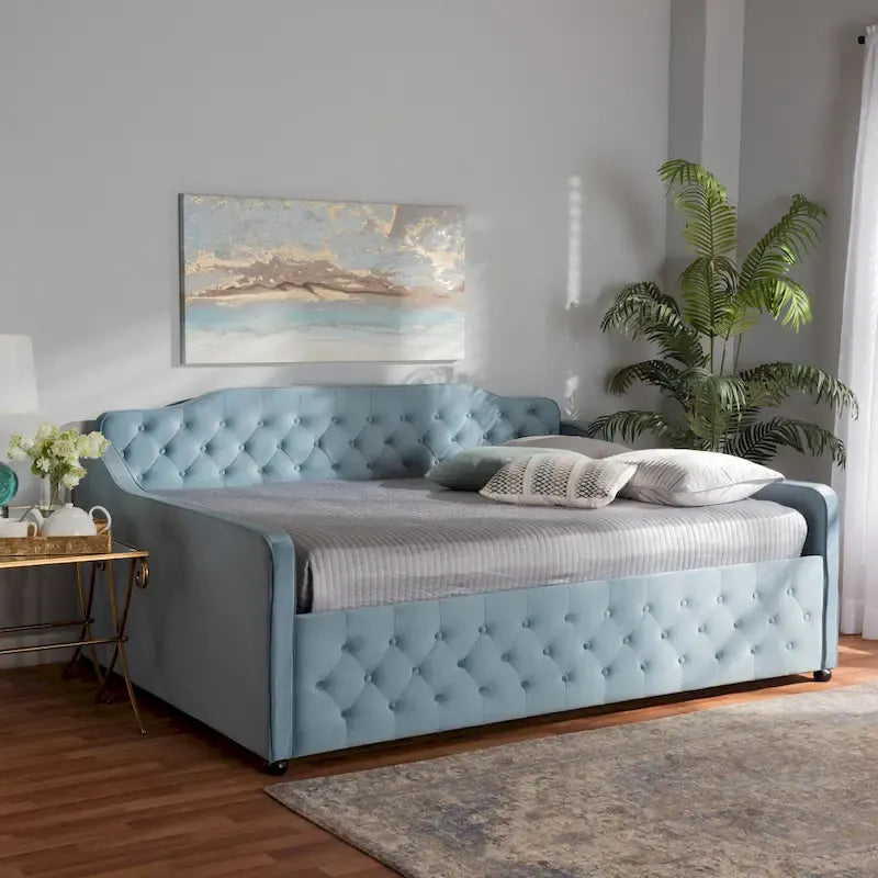 Silver Orchid Raag Transitional Contemporary Daybed