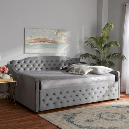 Silver Orchid Raag Transitional Contemporary Daybed