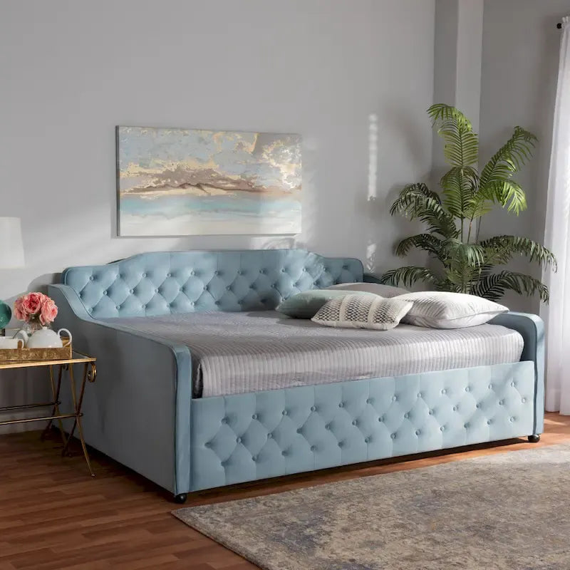 Silver Orchid Raag Transitional Contemporary Daybed