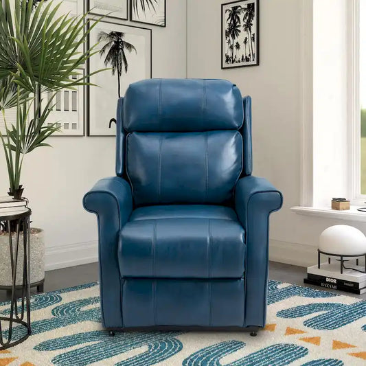 Clihome Faux Leather Elderly Power Lift Recliner Chair with Massage