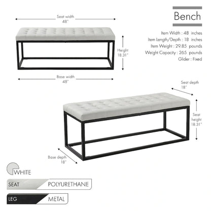 Porthos Home Marlena Side Bench