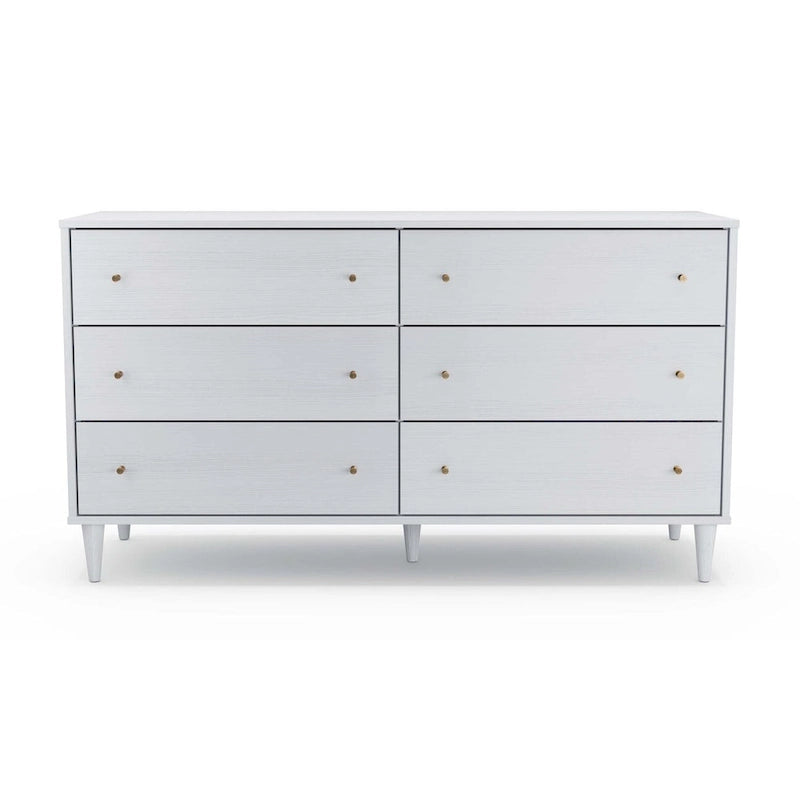 Grain Wood Furniture Mid Century 6-Drawer Dresser