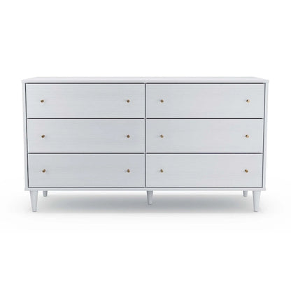 Grain Wood Furniture Mid Century 6-Drawer Dresser