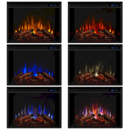 Frederick 72 Electric TV Stand Fireplace in White by Real Flame - 72L x 15.5W x 30H