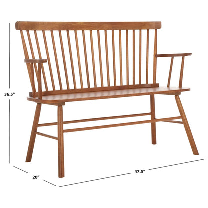 SAFAVIEH Gracija Spindleback Settee - 48 x 22.4 x 36 - 48W x 22D x 36H