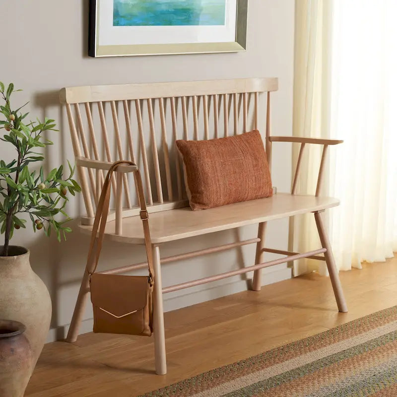 SAFAVIEH Gracija Spindleback Settee - 48 x 22.4 x 36 - 48W x 22D x 36H