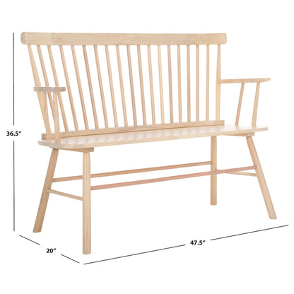 SAFAVIEH Gracija Spindleback Settee - 48 x 22.4 x 36 - 48W x 22D x 36H