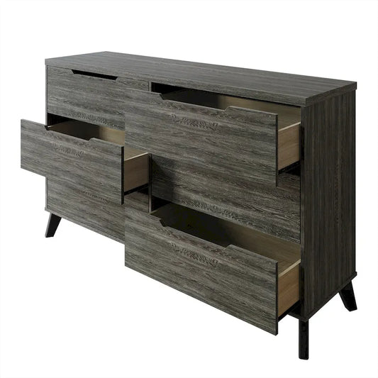 CraftPorch Chic and Vintage Wooden Dresser with 6 drawers