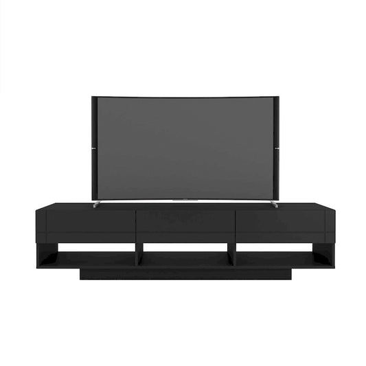 Nexera Stereo 72-inch 3-Drawer TV Stand, Black