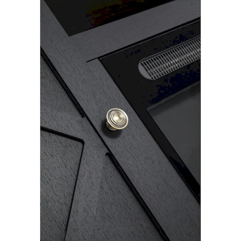 54 in. Charcoal TV Stand for TVs up to 60 in. with Electric Fireplace