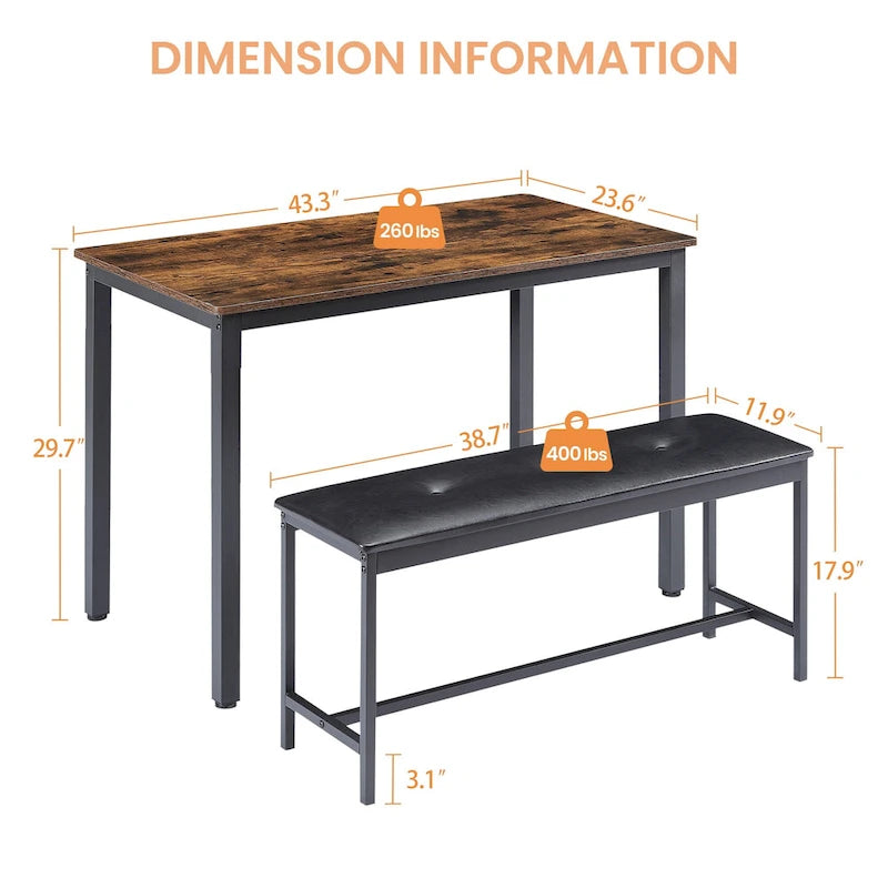 Dining Counter Table Set for Kitchen