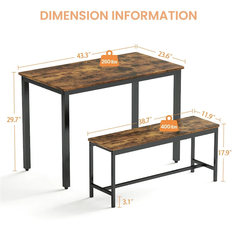 Dining Counter Table Set for Kitchen