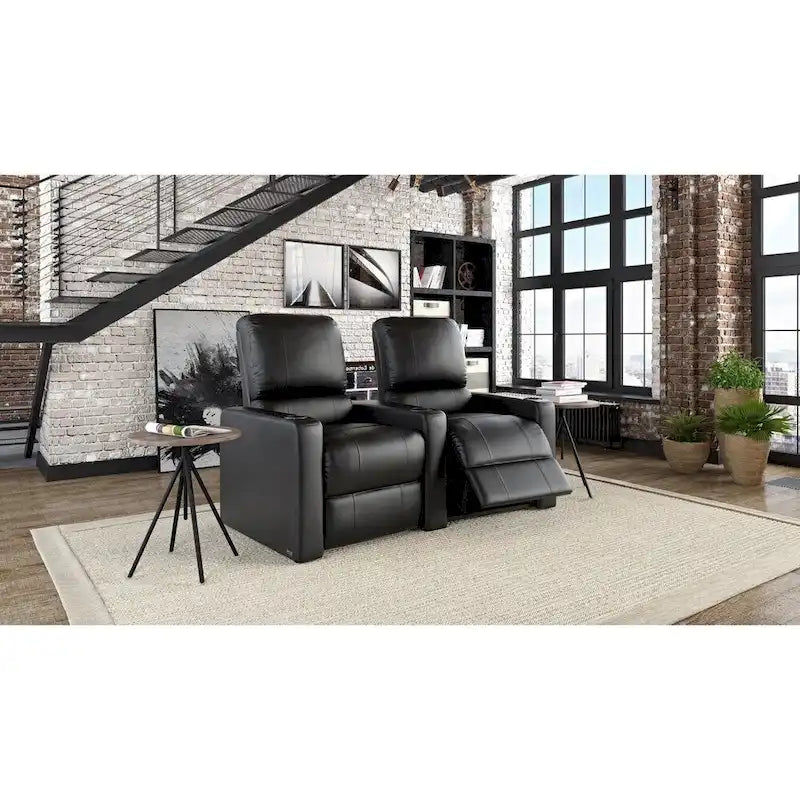 Octane Charger XS300 Manual Leather Home Theater Seating (Row of 2)