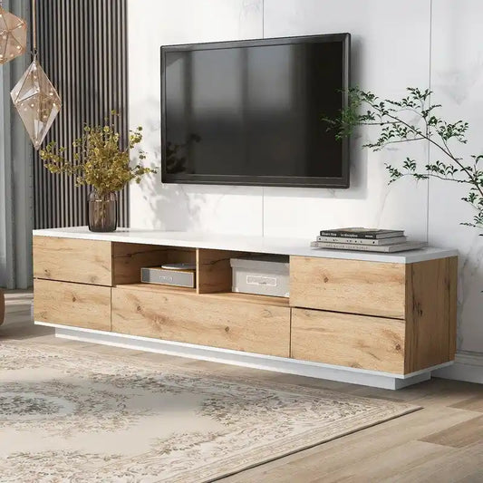 Modern TV stand for TVs up to 80, Entertainment Center Media Console