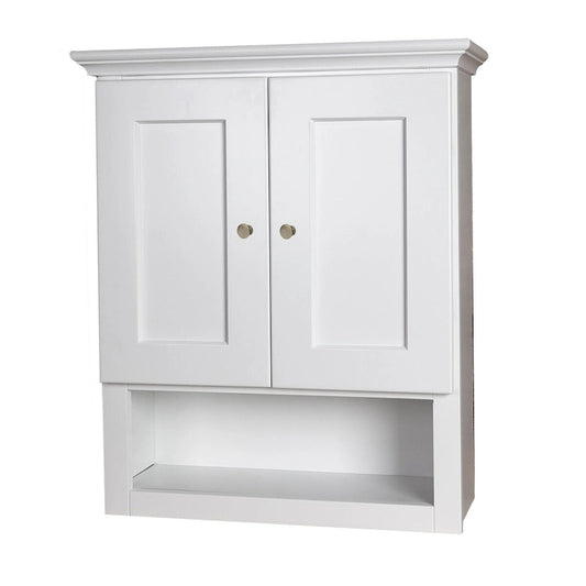White Shaker Bathroom Wall Cabinet