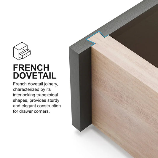 Furniture of America Seabliss Glam Solid Wood 9-Drawer Double Dresser