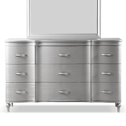 Furniture of America Seabliss Glam Solid Wood 9-Drawer Double Dresser