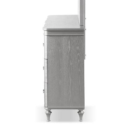 Furniture of America Seabliss Glam Solid Wood 9-Drawer Double Dresser