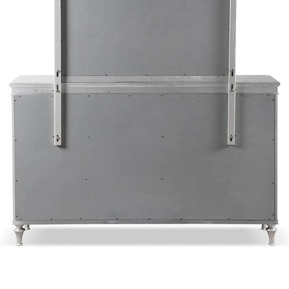 Furniture of America Seabliss Glam Solid Wood 9-Drawer Double Dresser